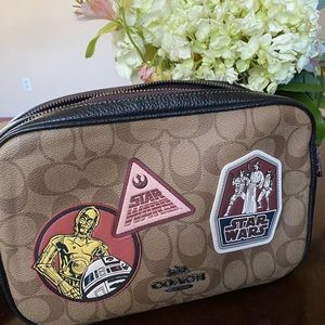 Coach Star Wars Jess Crossbody Canvas Leather Purse